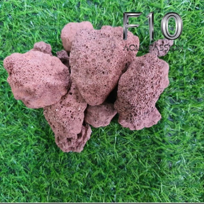 Đá nham thạch đỏ Trung Quốc cỡ to lọc nước cho bể cá cảnh 500Gr