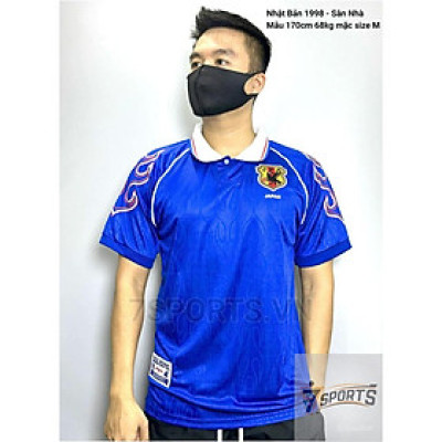 Áo Bóng Đá Retro Tuyển Nhật Bản 1998 - Sân Nhà bản cao cấp vải Cotton Polyester