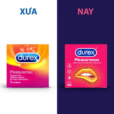 Combo Bao cao su Durex Pleasuremax Hộp 12 Bao và hộp 3 bao
