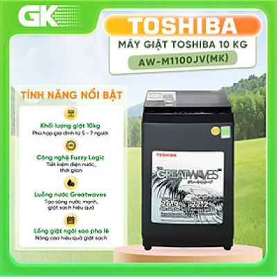 Máy giặt Toshiba AW-M1100JV(MK) - Hàng chính hãng - Chỉ giao HCM