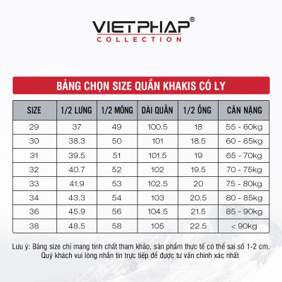 Quần Kaki Nam VIỆT PHÁP Form Classic Có Ly Chất liệu Cao Cấp Chống Nhăn, Độ Bền Cao 9325