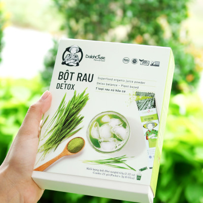 Bột Rau Detox Dalahouse 63g (21 gói 3g, 7 vị) - Loại Bỏ Độc Tố, Phòng Ngừa Táo Bón, Hỗ Trợ Tiêu Hóa Tốt, Tăng Cường Sức Đề Kháng, Tạo Năng Lượng Hoạt Động, Bổ Sung Nhiều Chất Xơ Từ Rau Xanh, Đẹp Da, Giữ Dáng