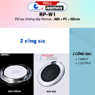 Đế sạc không dây Remax RP - W1 - Hàng Chính Hãng - Bảo Hành 12 Tháng