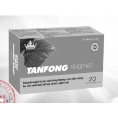 Viên uống giải cảm  Tanfon Kingphar, hộp 20v, dùng cho người bị cảm cúm