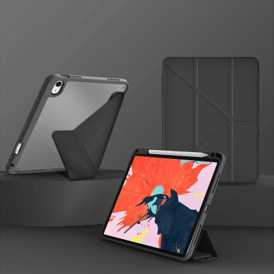 Bao Da Cho ipad Pro 11 inch M4 2024 hiệu WIWU Defender Protective Case 5 Kiểu Gấp Chân Đế, có khay bút sạc trực tiếp, chống sốc chống bụi bẩn - hàng chính hãng