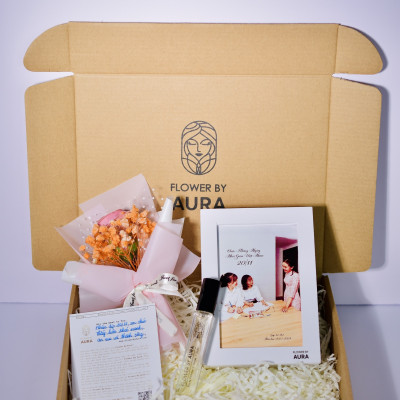 [ Quà Tặng 20.11] Combo Quà Tặng Nước hoa thiên nhiên Unisex 10ml Hoa và Đèn Tranh 3D Set quà tặng dịp 20/11 ý nghĩa