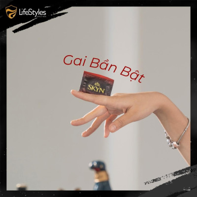 Bộ 2 Bao cao su gai trơn Skyn Intense Feeling - Non-latex không mùi cao su - Hộp 10 bao