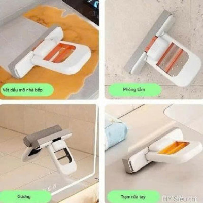 [KoSuyTu] Cây Lau Đa Năng Tự Vắt Thông Minh Mini Tiện Dụng – Chổi Lau Bàn Bếp, Nhà Tắm, Kính, Xe Hơi...