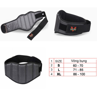 Đai Lưng Mềm Lục Giác Bản To Valeo Lifting Belt