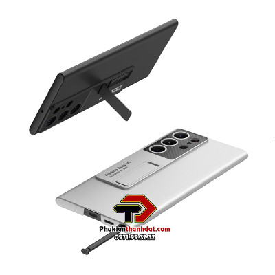 Ốp lưng chống sốc kiêm giá đỡ cho Samsung Galaxy S23 Ultra hiệu Likgus Ultra-Thin Bracket Shell chống sốc cực tốt, chất liệu cao cấp, kiêm giá đỡ cho điện thoại - Hàng nhập khẩu