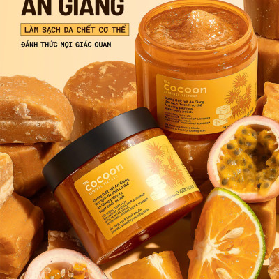 Đường thốt nốt An Giang làm sạch da chết cơ thể Cocoon 200ml giúp da mượt mà khỏe khoắn thuần chay