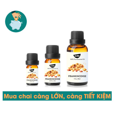 Tinh dầu Hương Trầm Kobi Frankincense essential oil giúp giảm lo âu, tái tạo da, kích thích tiêu hóa