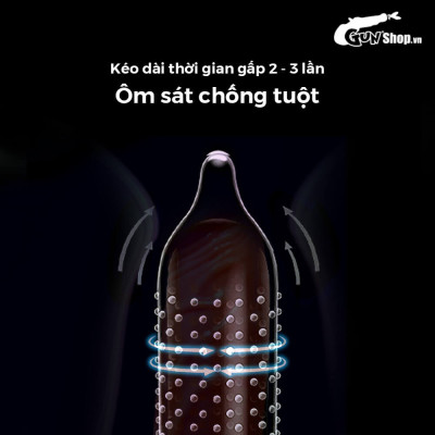 Bao cao su Shell Play Cocks 6 tính năng - Hộp 10 cái + 1 Play Box Cocks