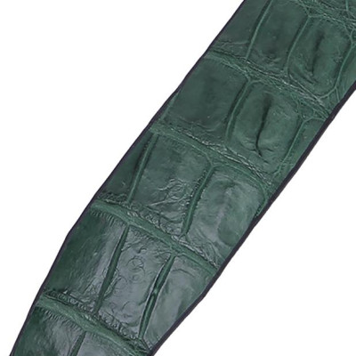 Thắt Lưng Nam Da Cá Sấu Gai Bụng Bản Lớn Đầu Kim Huy Hoàng HT4786 - Xanh Rêu