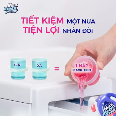 Túi Nước Giặt Xả Maxkleen Hương Vườn Sớm Mai (3.8kg)