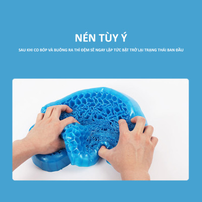 Đệm lót ghế, đệm gel tổ ong thoáng khí lót ghế ngồi, thoải mái tiện lợi phù hợp với mọi người