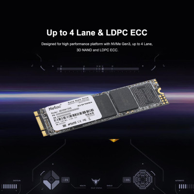 Netac N535N M.2 2280 SSD SATAIII 6Gb/s 240GB PCIe Gen3 3D MLC/TLC NAND Flash Solid State Drive