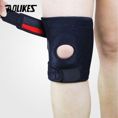 Đai hỗ trợ khớp gối khi vận động Aolikes A-7618 lò xo đàn hồi kết hợp đệm silicon bảo vệ đầu gối