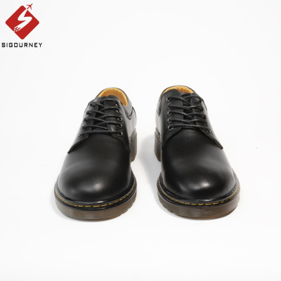 Giày Derby Da Bò Nappa Màu Đen SIGOURNEY Đế Kếp Cao Cấp SDR06 Bảo Hành 18 Tháng