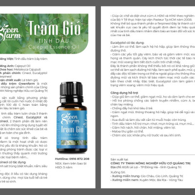 Tinh dầu tràm Greenfarm 10ml