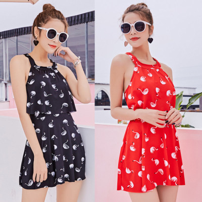  Đồ Bơi Nữ Một Mảnh Họa Tiết Thiên Nga AT089 MayHomes Dễ Thương