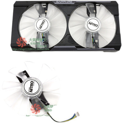 2pcs QUẠT GPU GAA8B2U / GAA8S2U cho Sapphire R9 380 380X Quạt thay thế card đồ họa 2g / 4G D5 Quạt 4Pin Video Quạt làm mát VGA