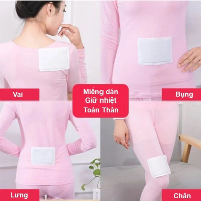 Bộ 10 Miếng Dán Giữ Nhiệt Con Chuột Túi, Dán Nóng Cơ Thể Sưởi Ấm Ngày Đèn Đỏ, Đau Bụng Kinh