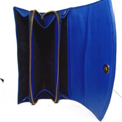 Túi đeo da đà điểu Huy Hoàng (xanh dương) HT6420