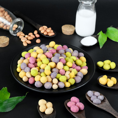 Đậu Phộng Sữa chua 160g DGfoods/Natural multi-colored yogurt coated peanuts/Ăn chay/HVNCLC,quà Tết,Mẫu Tết