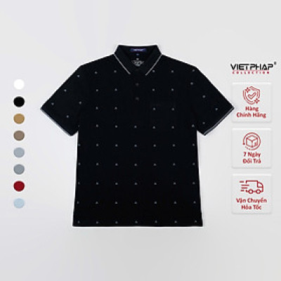 Áo Polo Nam VIỆT PHÁP Form Luxury - Thun 4 Chiều Lạnh , lịch lãm, sang trọng 36549