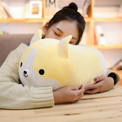 Thú nhồi bông hình chó Corgi đáng yêu TNB234 - Màu ngẫu nhiên