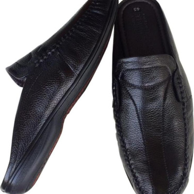 Dép bít mũi nam BIGSIZE da bò cao cấp Trường Hải BM056