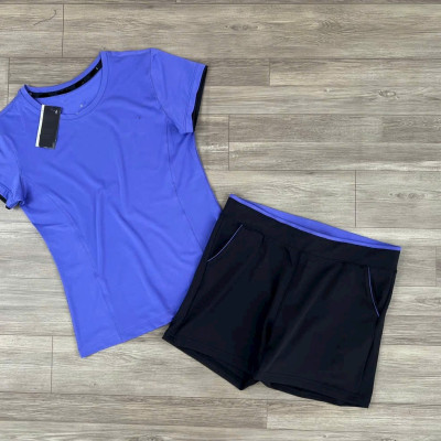 Quần Short Áo Thun Thể Thao Nữ Chơi Tennis Cầu Lông Chạy Bộ