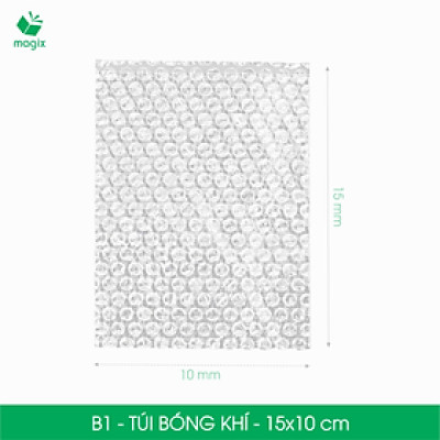 B1 - 15x10 cm - 25 Túi bóng khí chống sốc đóng hàng - Túi gói hàng, bọc chống sốc, xốp chống sốc