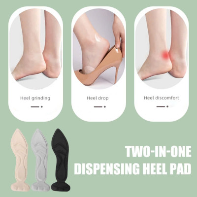 Cặp lót giày cao gót mũi nhọn giảm size cho giày bị rộng, thoáng khí và êm chân MÀU ĐEN