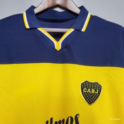 Áo Bóng Đá Retro Boca Juniors 1999/2000 - Sân Nhà bản cao cấp vải Cotton Polyester