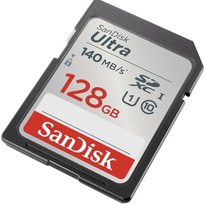Thẻ nhớ SDXC SanDisk Ultra tốc độ 140MB/s 128GB - Hàng Chính hãng