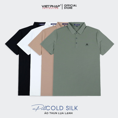 Áo Polo Nam VIỆT PHÁP Form Luxury - Thun Lụa Lạnh, lịch lãm, sang trọng  2A103
