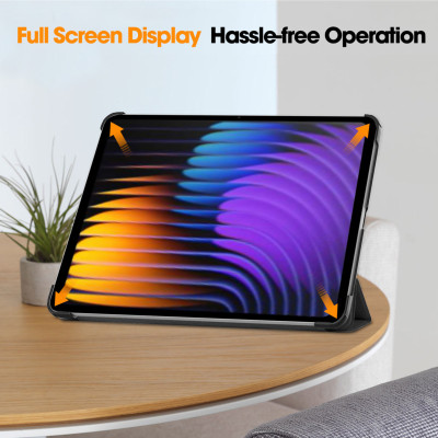 Bao Da Từ Tính Chống Sốc Cho Xiaomi Pad 7S Pro / Pad 7 Ultra – Auto Sleep/Wake, Gập 3 Có Giá Đỡ, Da PU Cao Cấp - Hàng Chính Hãng