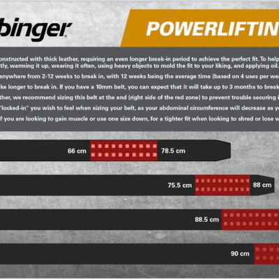 Đai Lưng Tập Gym Harbinger Powerlifting Belt 10mm Black 