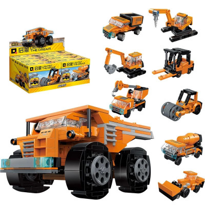 Mô hình lắp ráp Bộ Xe Công trình 42204 Bộ xếp hình Bộ chuyển đổi 8 trong 1 (lẻ 1 mẫu ngẫu nhiên) - QMAN