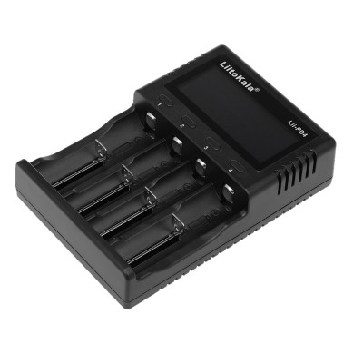 Bộ sạc pin thông minh LiitoKala Lii-PD4 Bộ sạc thông minh w / 4 khe cắm pin Màn hình LCD cho Ni-MH Ni-Cd Li-ion
