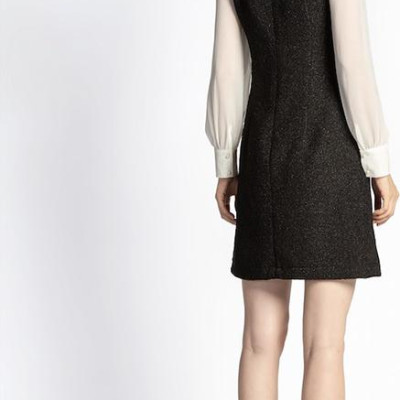 Đầm Ôm A De Leah Tweed Phối Tay