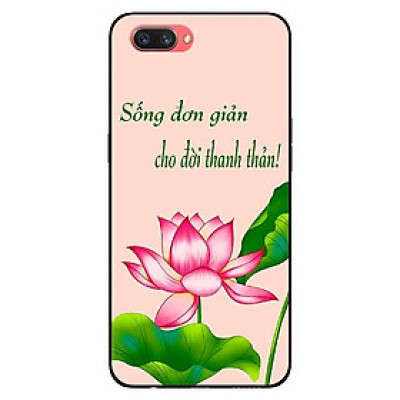 Ốp lưng in cho Realme C1 Mẫu Sống Đơn Giản