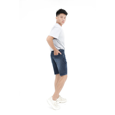 Quần Short Jeans Nam Rách Cao Cấp HUNTER X-RAYS Form Slimfit Thun Màu Xanh S62