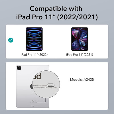 Bao Da dành cho iPad Pro 11 inch 2022 ESR Rebound Pencil Case - Hàng Chính Hãng