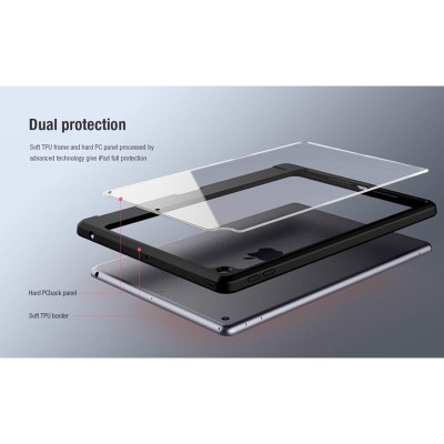 Bao da cho iPad Mini 7 , Mini 6 hiệu NILLKIN BEVEL LEATHER CASE - Hàng chính hãng