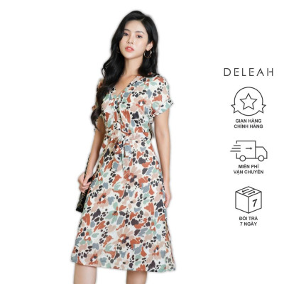 Đầm suông nữ  tay lơ vê De Leah