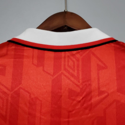 Áo Bóng Đá Retro Manchester United 1992 - Sân Nhà bản cao cấp vải Cotton Polyester