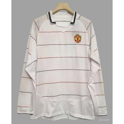 Áo Bóng Đá Retro Manchester United 2003 Dài Tay - Sân Khách Thứ 3 In Tên Ronaldo Số 7 bản cao cấp vải Cotton Polyester